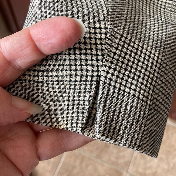 JNY Glen Plaid Cotton Blazer Sz 8 - Picture 4 of 5